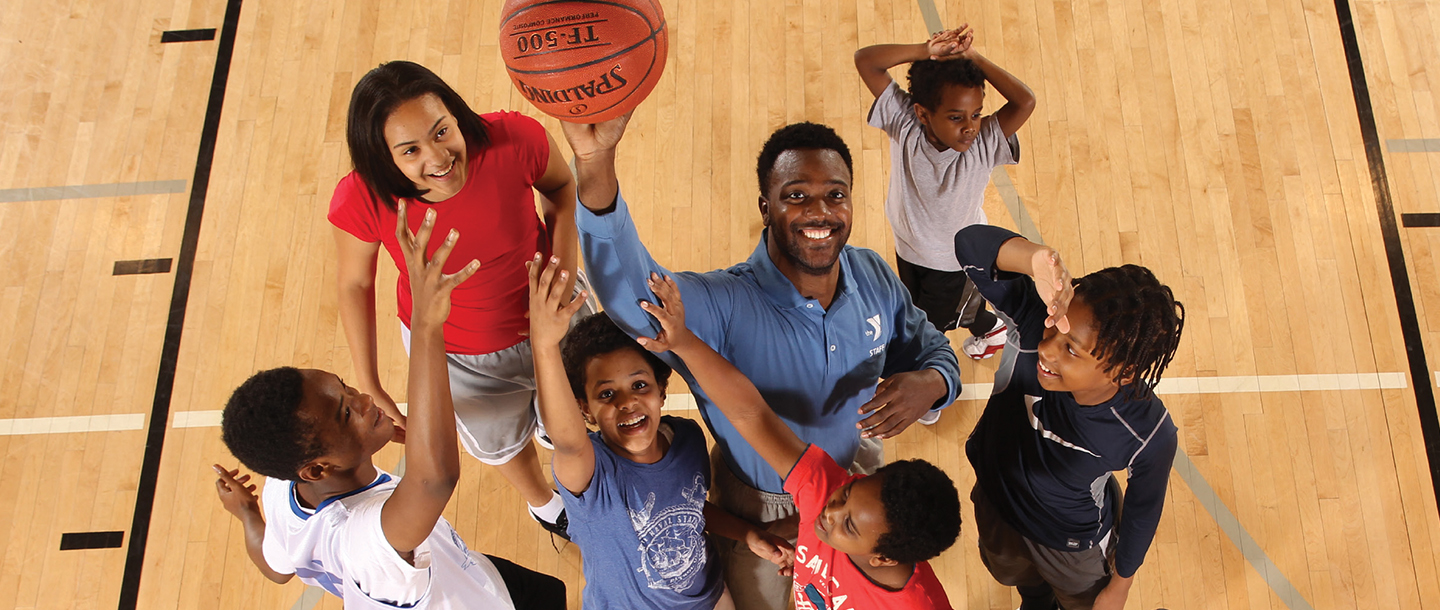 Basketball class for kids at YMCA