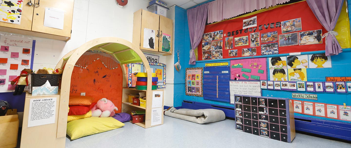 Preschool classroom at Cross Island YMCA