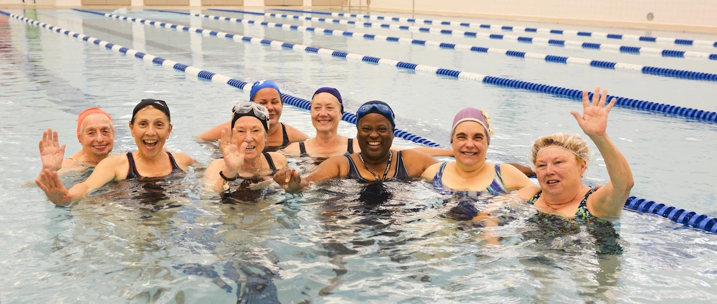 women swimming classes