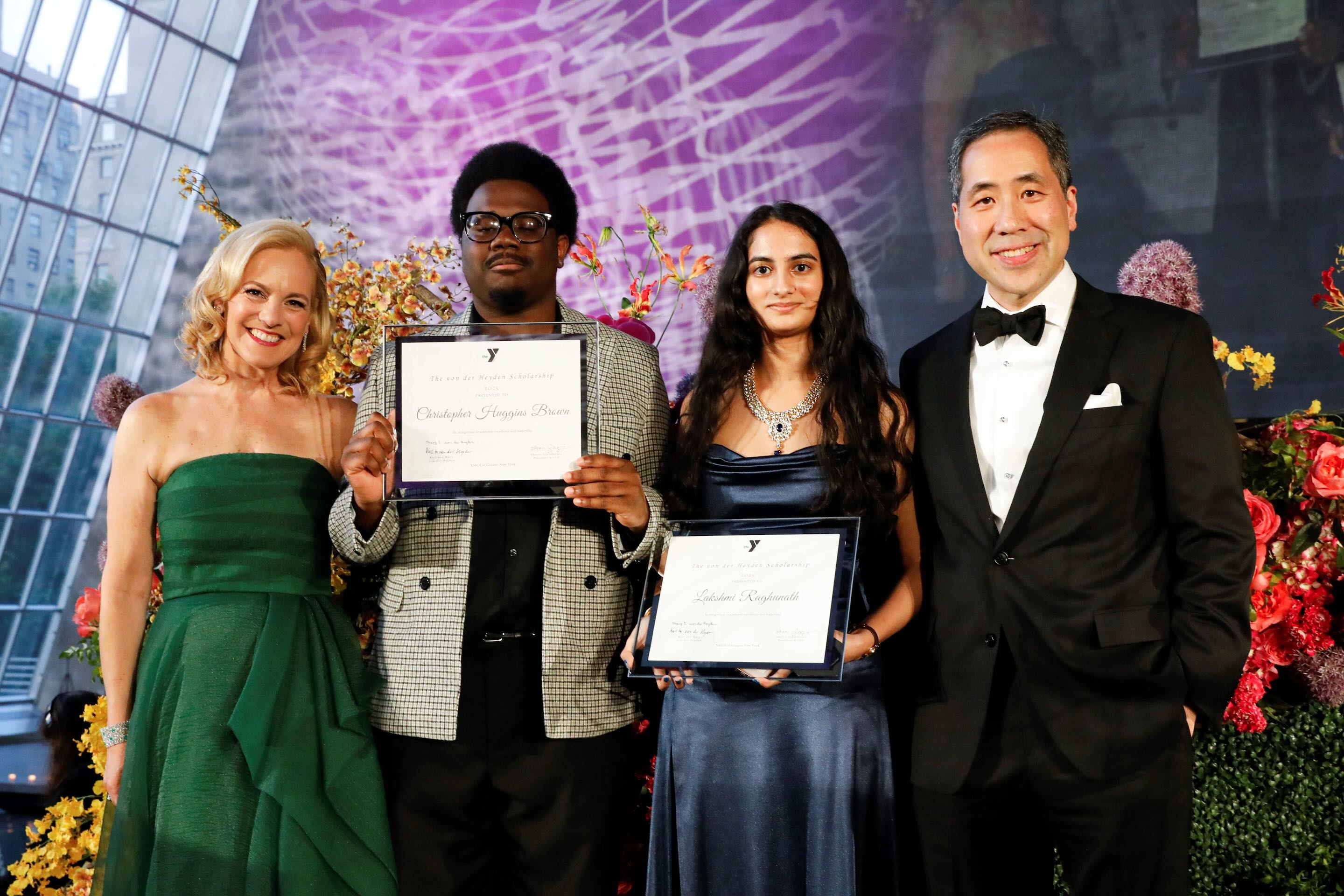 4 people at the gala