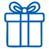 icon of gift box with bow
