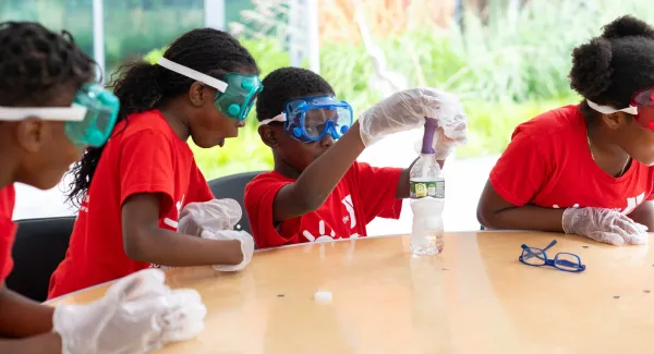 Camp kids STEM