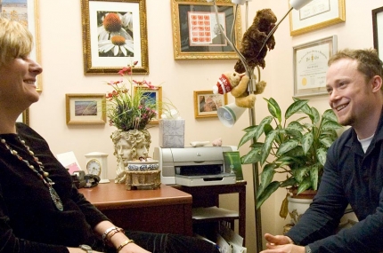 Counselor and client at Counseling Service YMCA