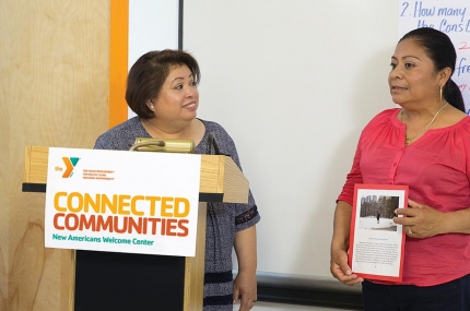 Women at New Americans Welcome Center