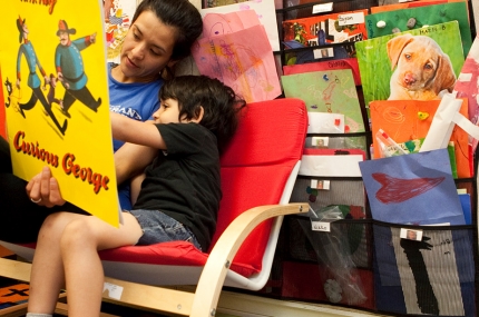 Mother and son at YMCA family activities
