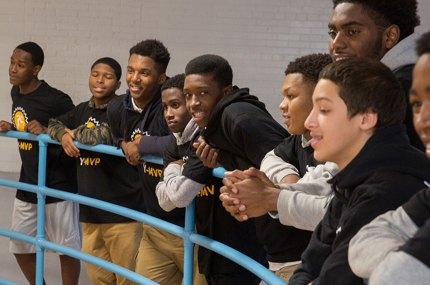 Teens in fitness program at YMCA