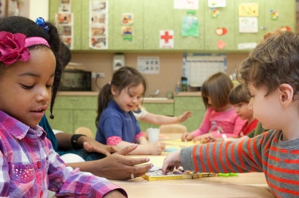 Preschool kids at the YMCA