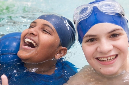 Boys swimming at YMCA