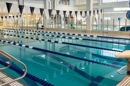 Indoor pool at the YMCA.