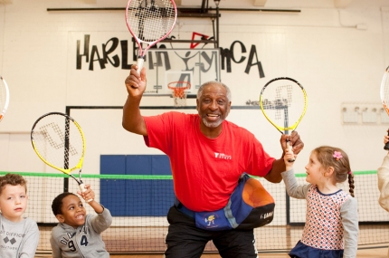 Preschool tennis class
