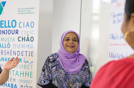 New Americans Welcome Center classroom