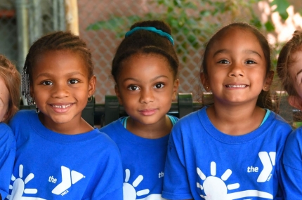 Preschool girls at Dodge YMCA camp