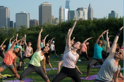 Sunset Yoga in Brooklyn