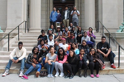 Teens from Jamaica YMCA program on field trip