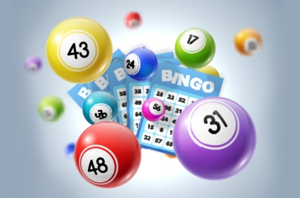 Bingo ball and card