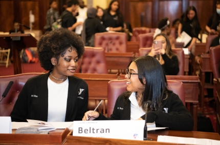 two teens at NYC city hall