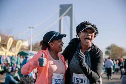 Two women at marathon