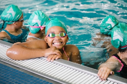 girls in pool