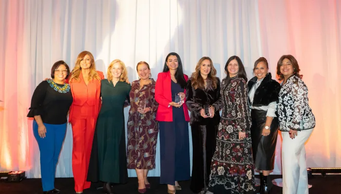 group photo of women at event