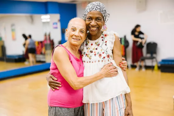 Two older adults at the YMCA