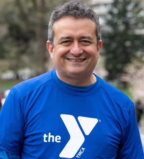 Chris Geraci in Team Y Champions jersey