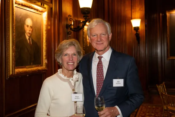 Bill and Fleur Rueckert at Dodge Society Dinner.