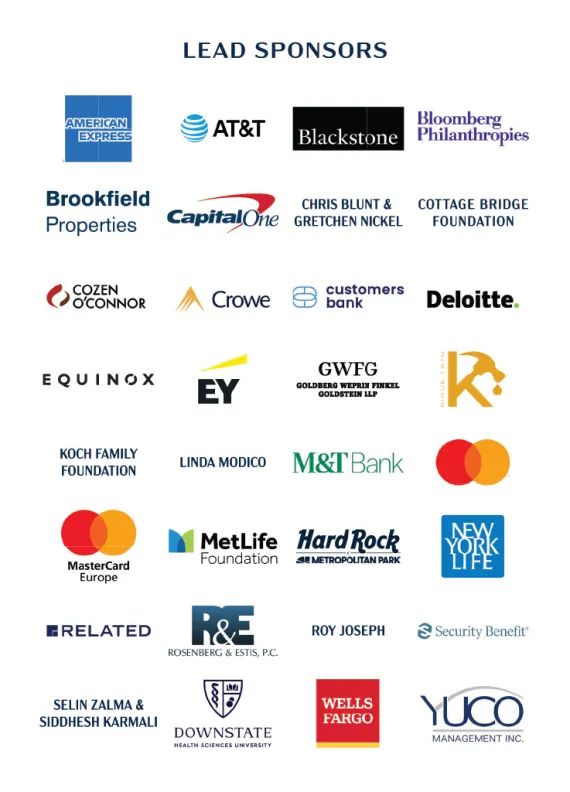2025 Heroes of New York "Lead" Sponsors.
