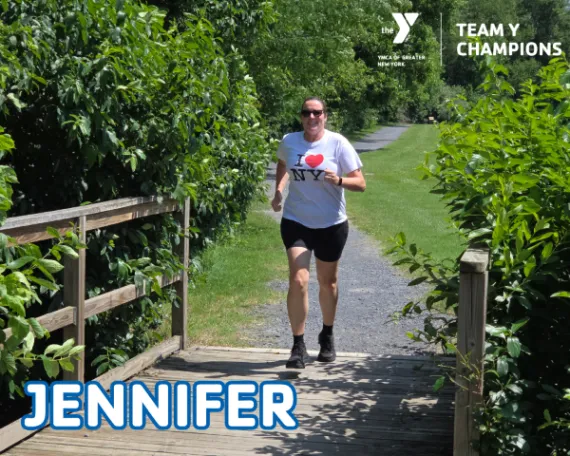 Team Y Champions marathon runner 2025