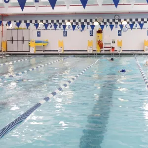 Indoor swimming pool at Dodge YMCA in Brooklyn