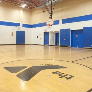 Basketball court at Long Island City YMCA