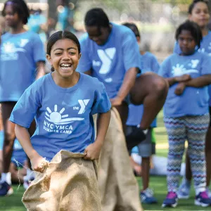 Campers having the best summer ever at YMCA in Brooklyn