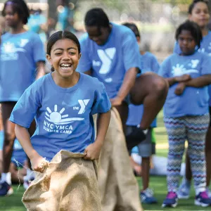 Campers at the North Brooklyn YMCA summer day camp