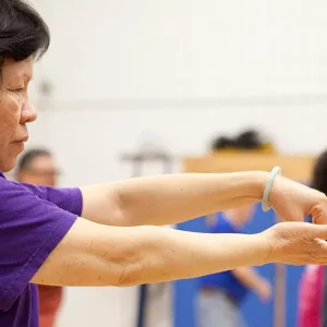 Chinatown senior fitness class at the YMCA