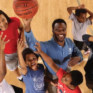 Basketball class for kids at YMCA