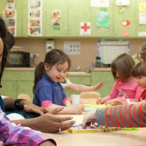 Preschoolers at the Ridgewood YMCA