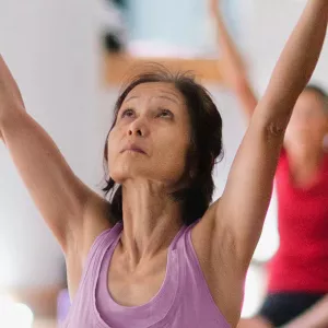 Woman doing yoga