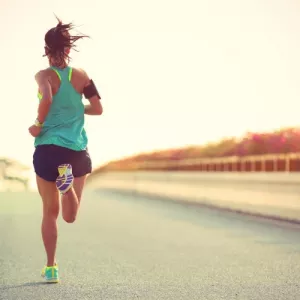 running outside