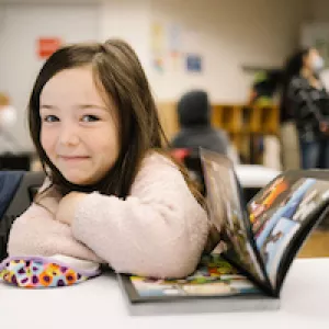 girl smiling
