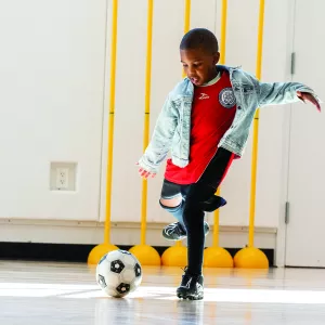 Spring I programs Boy with soccer ball