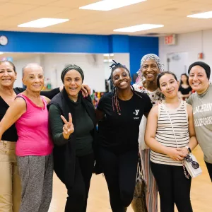7 women in a studio
