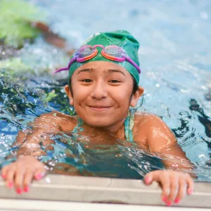 girl in pool