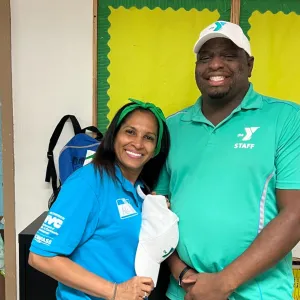 2 Y staff smiling