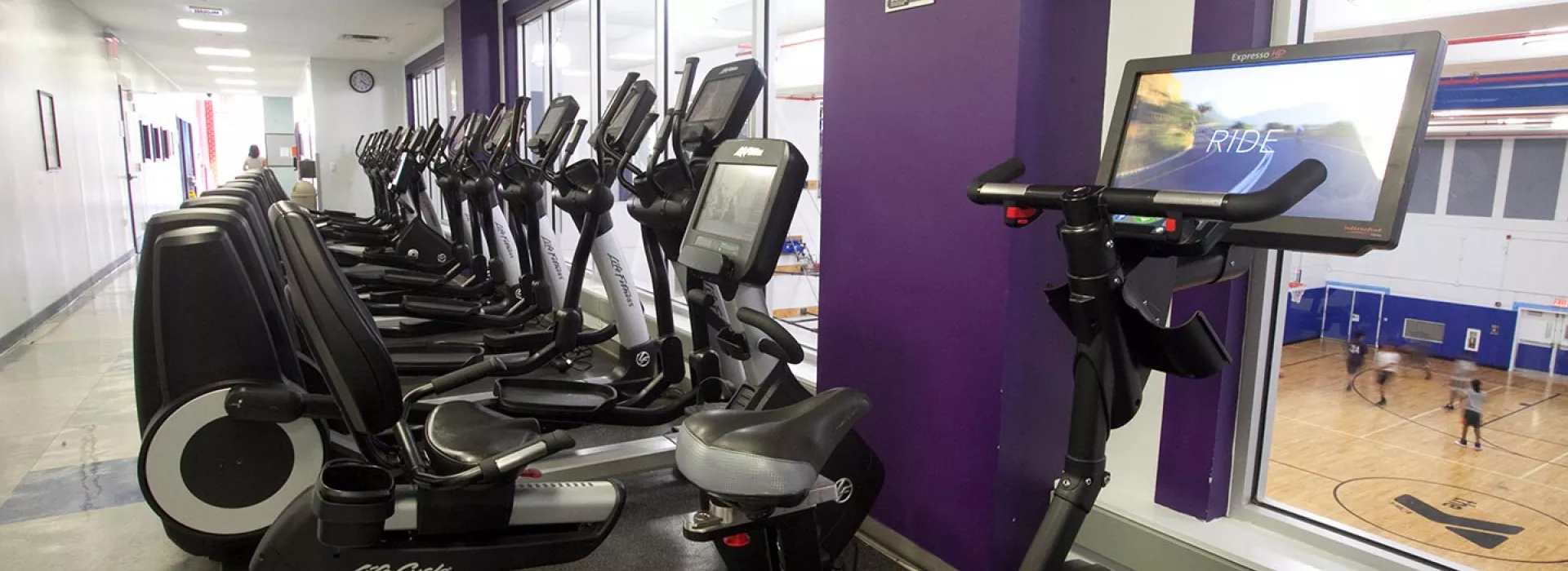 Ellipticals and spin bikes at the Dodge YMCA in Brooklyn