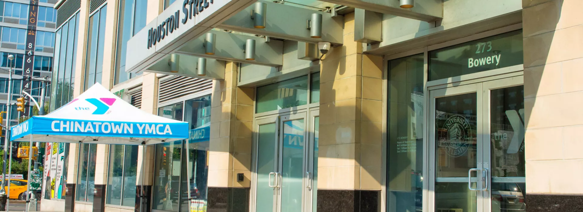 The exterior of the Chinatown YMCA