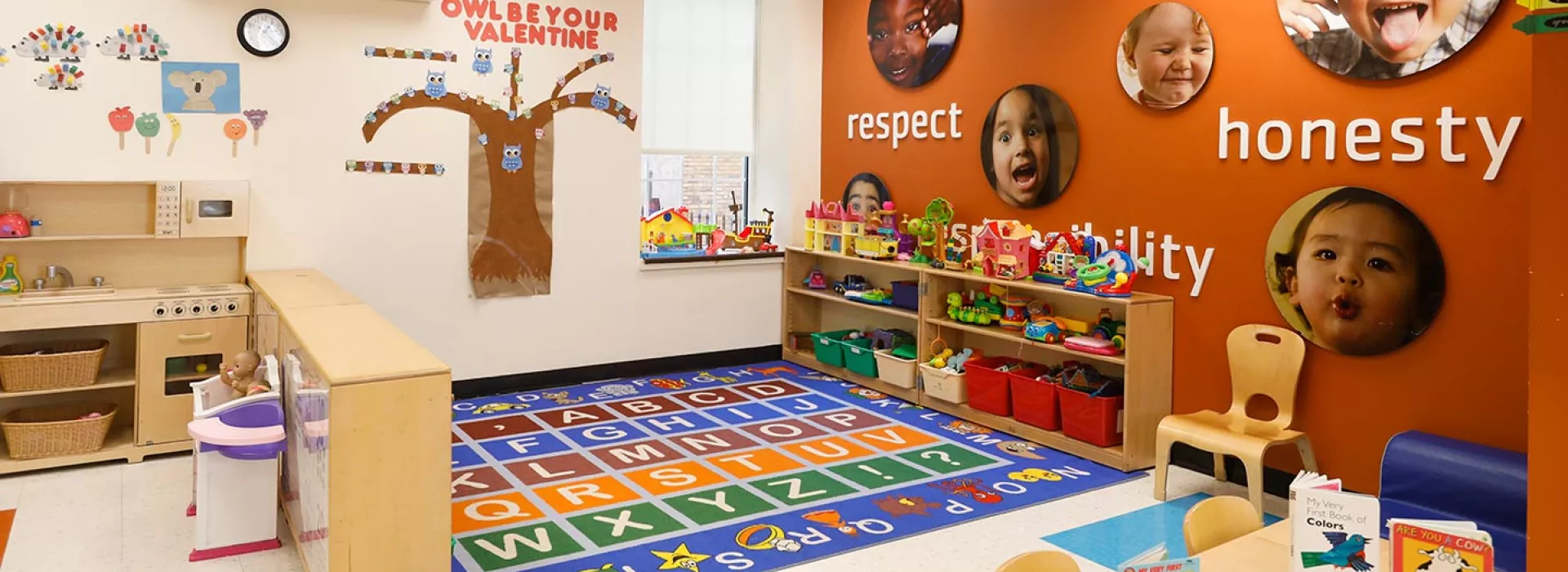 Classroom for preschoolers at the Ridgewood YMCA