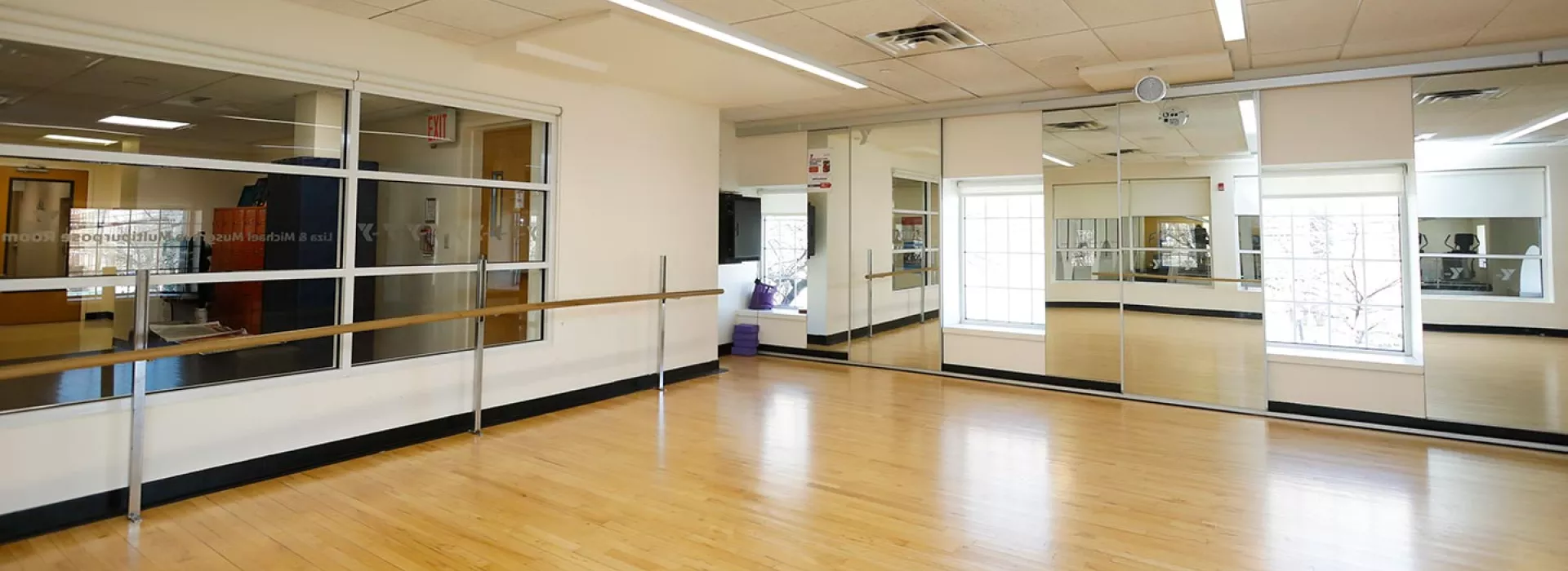 Exercise studio at Ridgewood YMCA in Queens