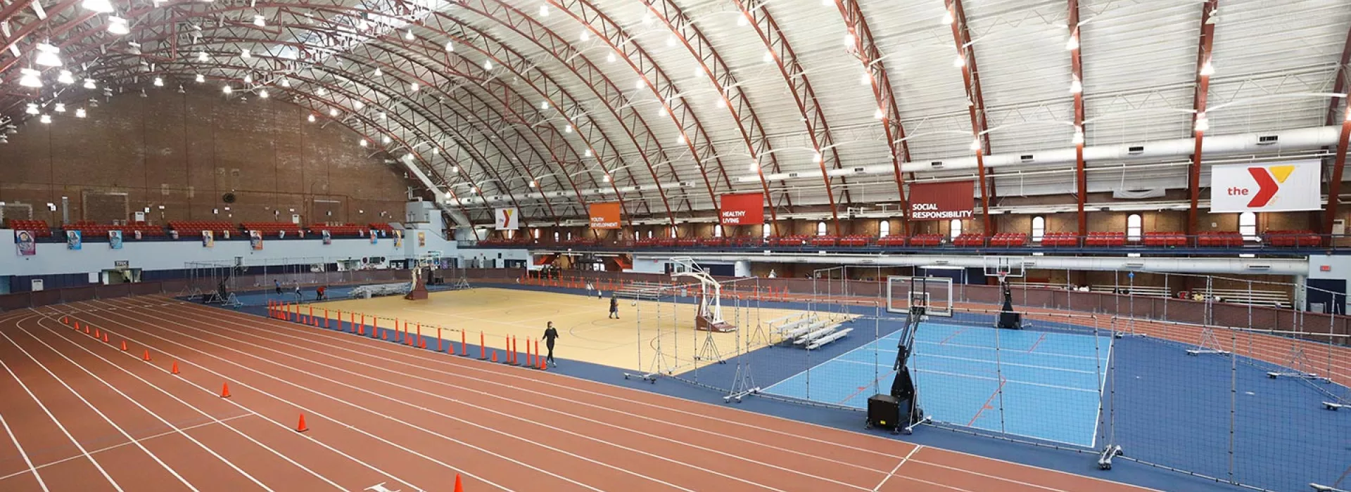 Basketball Court and Indoor Track