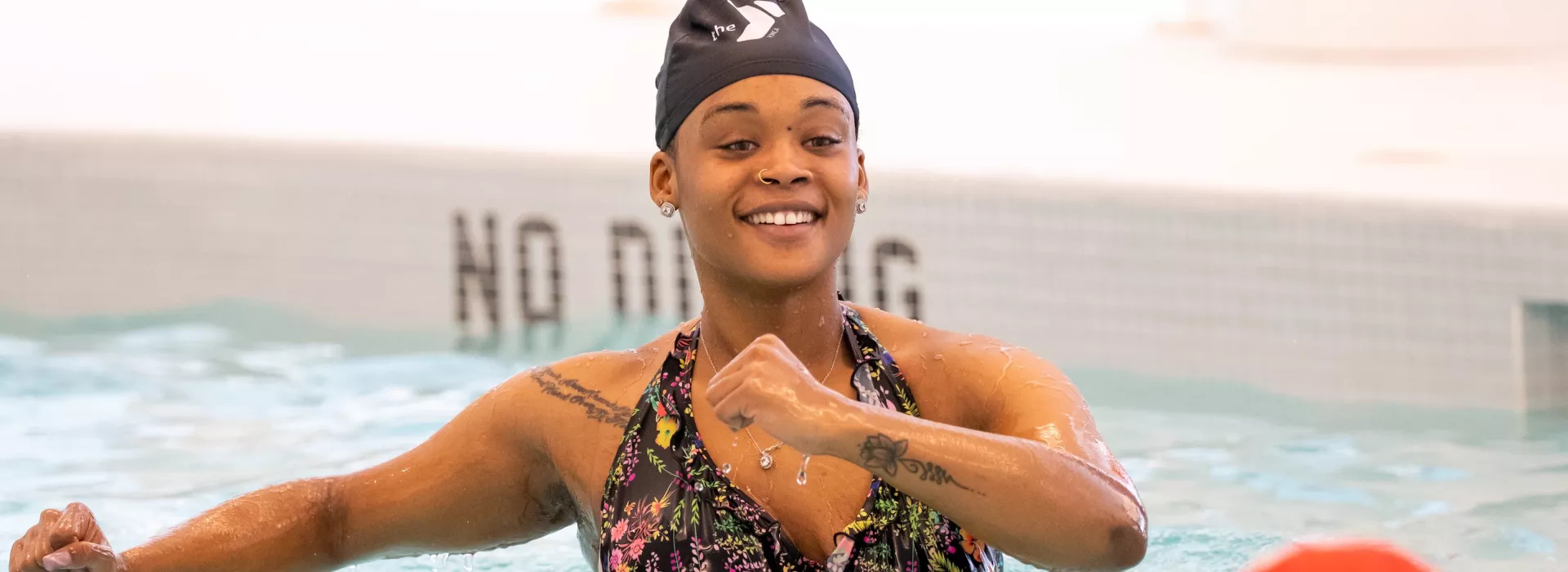 woman swimmer in water